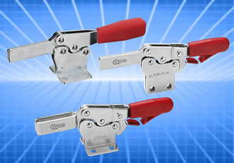 New Elesa MO series Horizontal Toggle Clamps with anti-release trigger